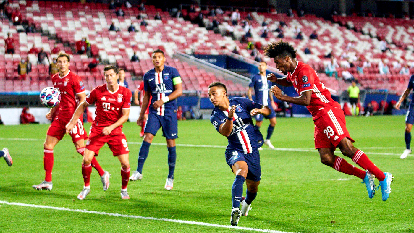 2020 год. Ключевой эпизод финала ЛЧ — «Бавария» побеждает «ПСЖ» благодаря единственному голу Кингсли Комана