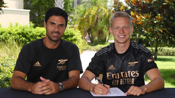 Микель Артета и Александр Зинченко Микель Артета и Александр Зинченко