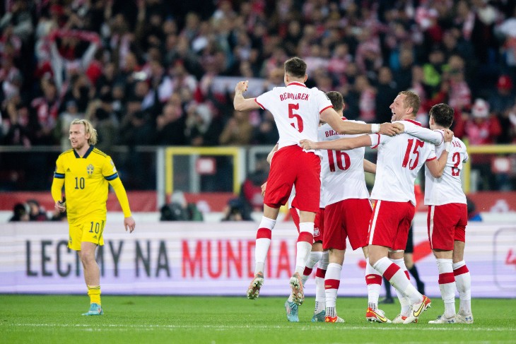 Фрагмент матча Польша — Швеция