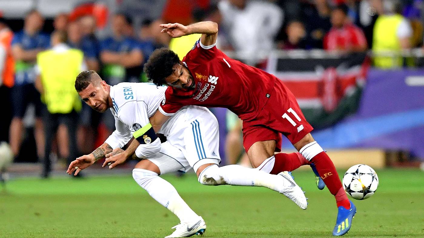 Серхио Рамос против Мохамеда Салаха в финале Лиги чемпионов-2018