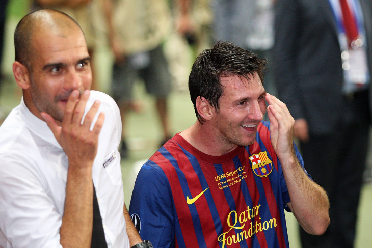 Пеп Гвардиола и Лионель Месси