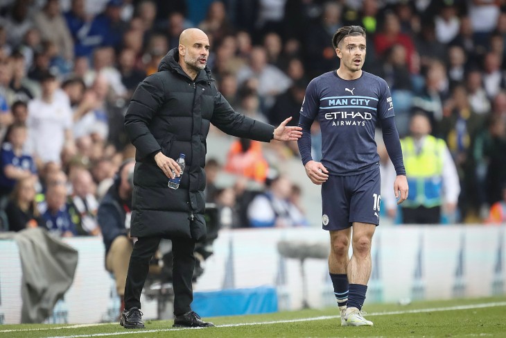 Хосеп Гвардиола и Джек Грилиш