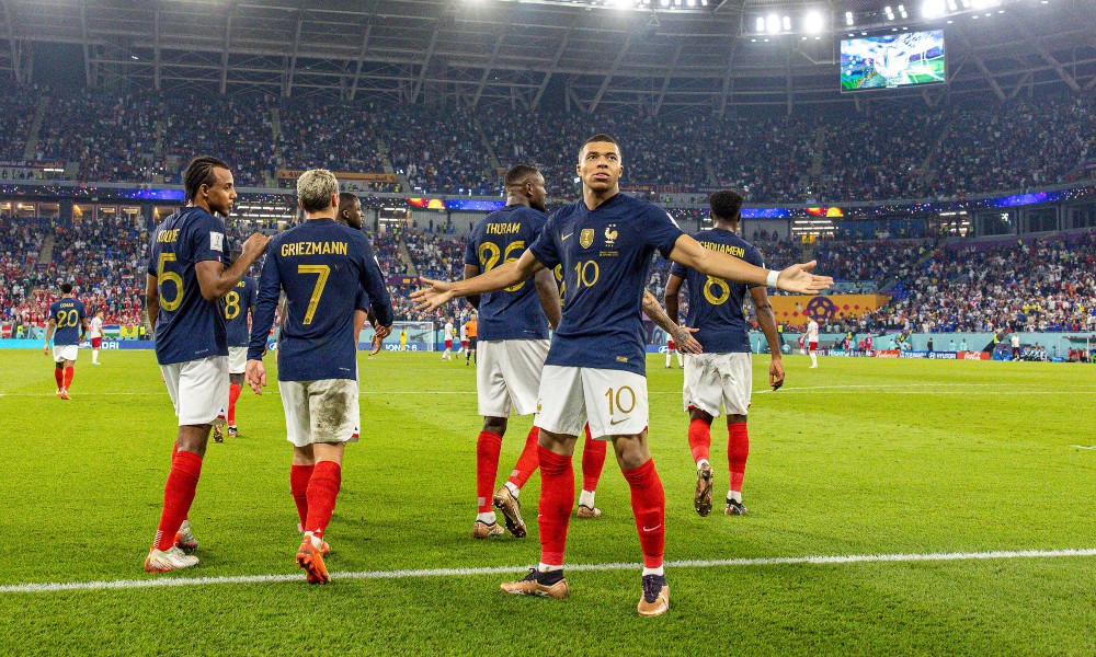 Килиан Мбаппе — автор дубля в ворота сборной Дании