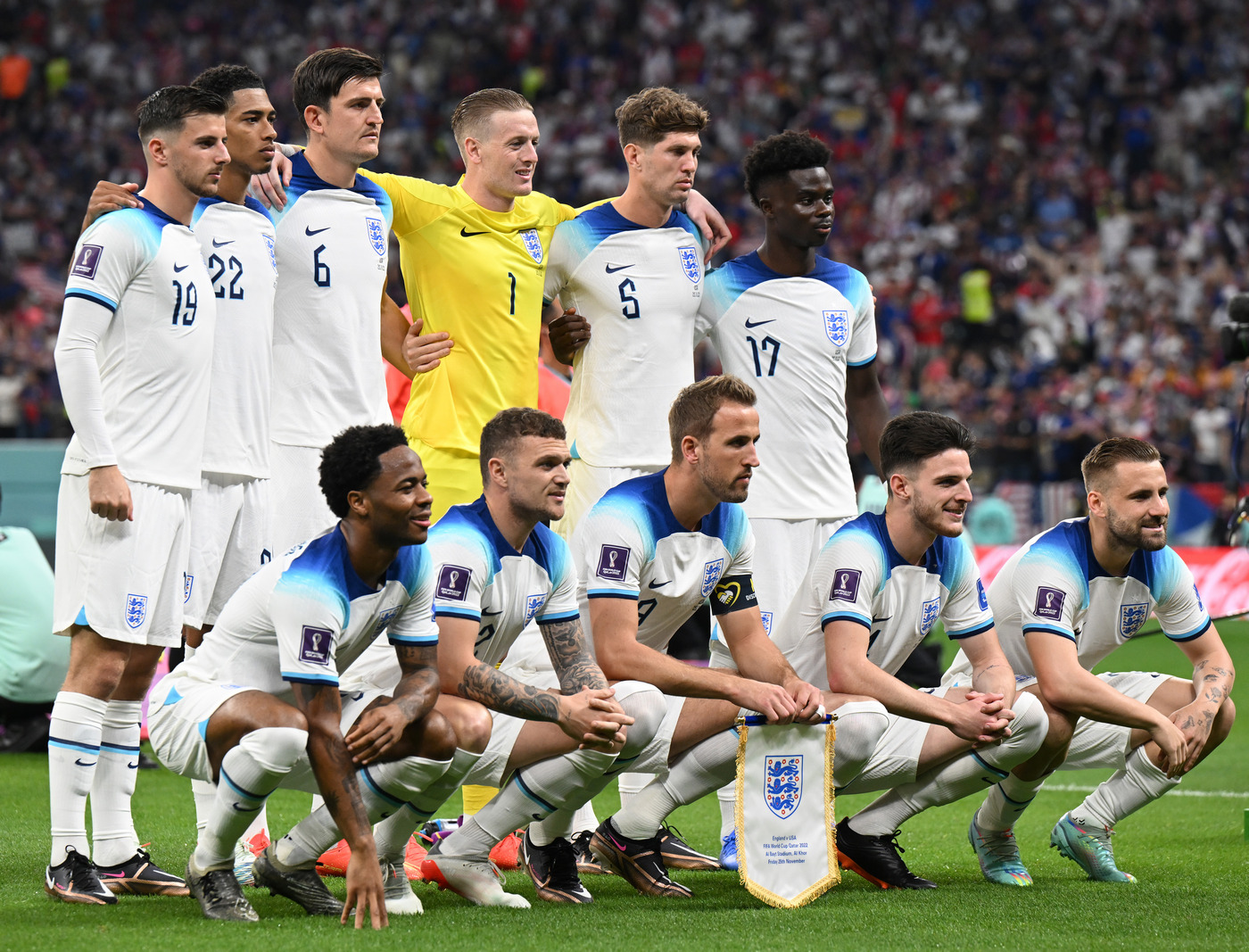 Сборная Англии перед матчем против США