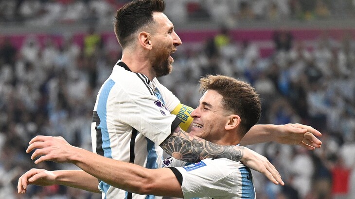 Лионель Месси и Хулен Альварес