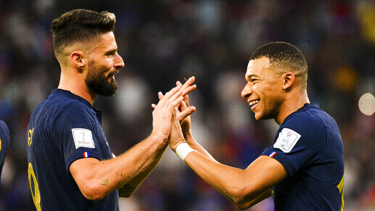 Оливье Жиру и Килиан Мбаппе Оливье Жиру и Килиан Мбаппе