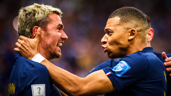 Антуан Гризманн и Килиан Мбаппе Антуан Гризманн и Килиан Мбаппе