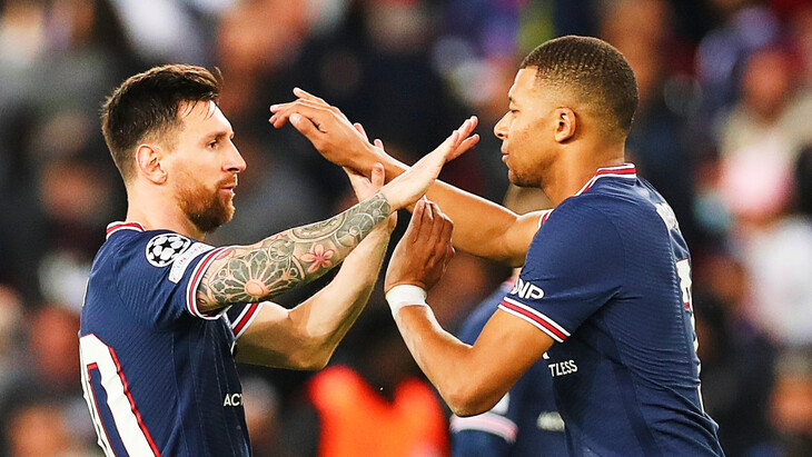 Килиан Мбаппе и Лионель Месси Килиан Мбаппе и Лионель Месси