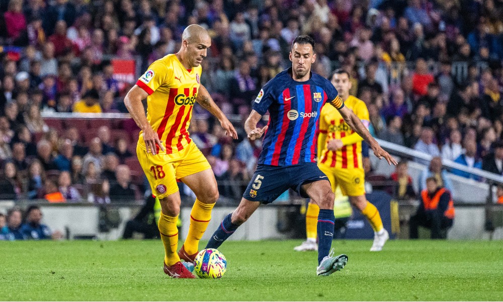 Фрагмент матча Барселона — Жирона