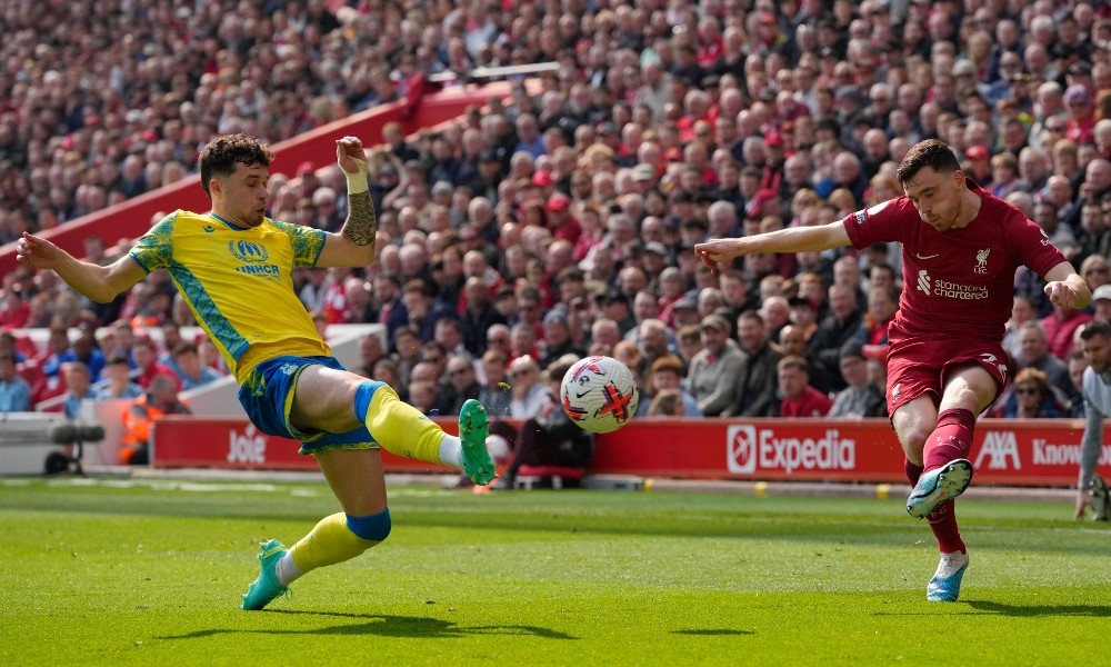 Фрагмент матча Ливерпуль — Ноттингем Форест