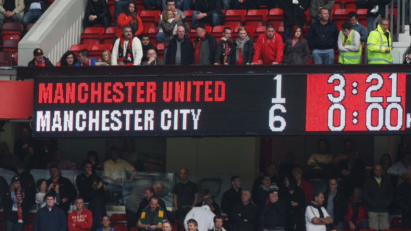 Поражение от «Ман Сити» со счетом 1:6 — один из худших матчей «МЮ» при Алексе Фергюсоне