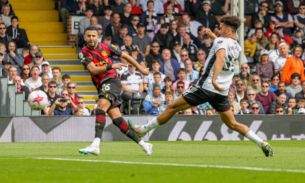 Фрагмент матча Фулхэм — Манчестер Сити