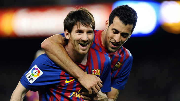 Лионель Месси и Серхио Бускетс Лионель Месси и Серхио Бускетс