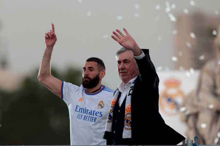 Карим Бензема и Карло Анчелотти