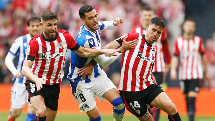 Фрагмент матча «Атлетик» — «Реал Сосьедад»