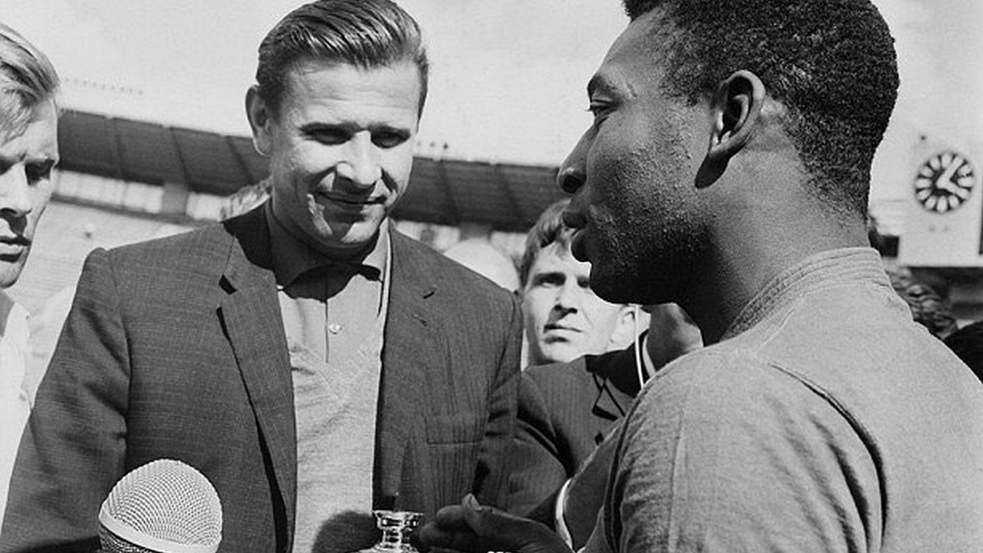 Лев Яшин и Пеле