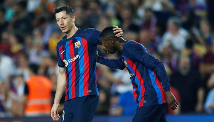 Роберт Левандовский и Усман Дембеле