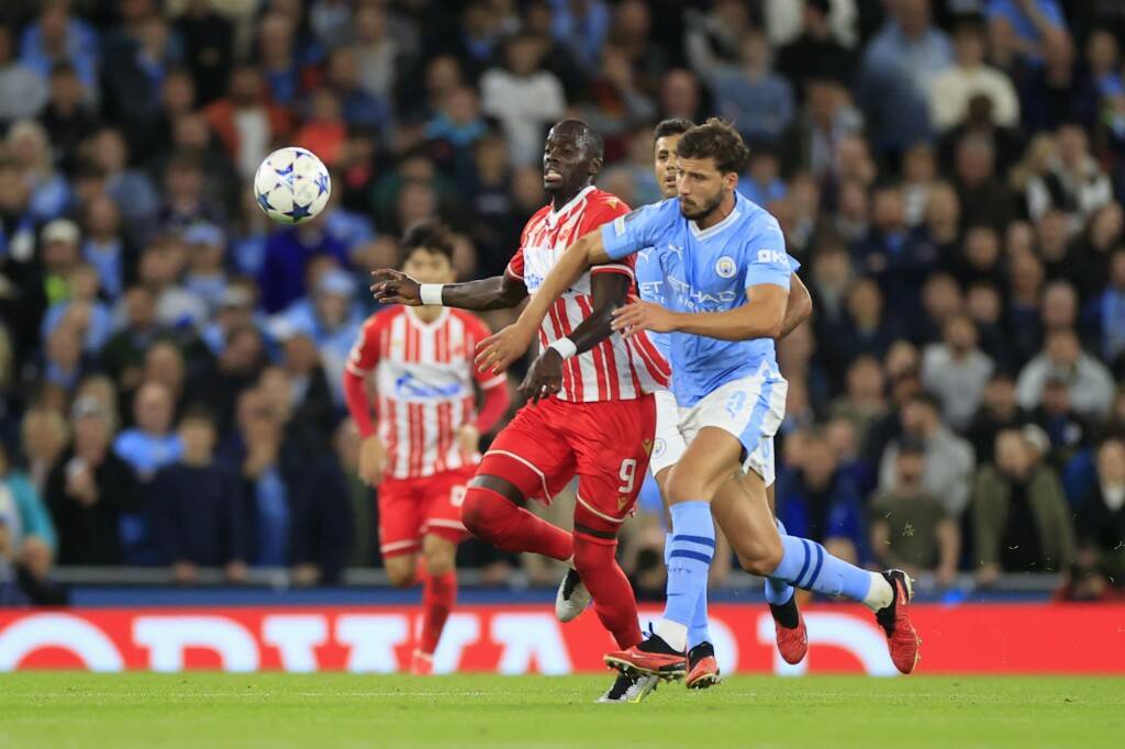 Фрагмент матча Манчестер Сити — Црвена Звезда