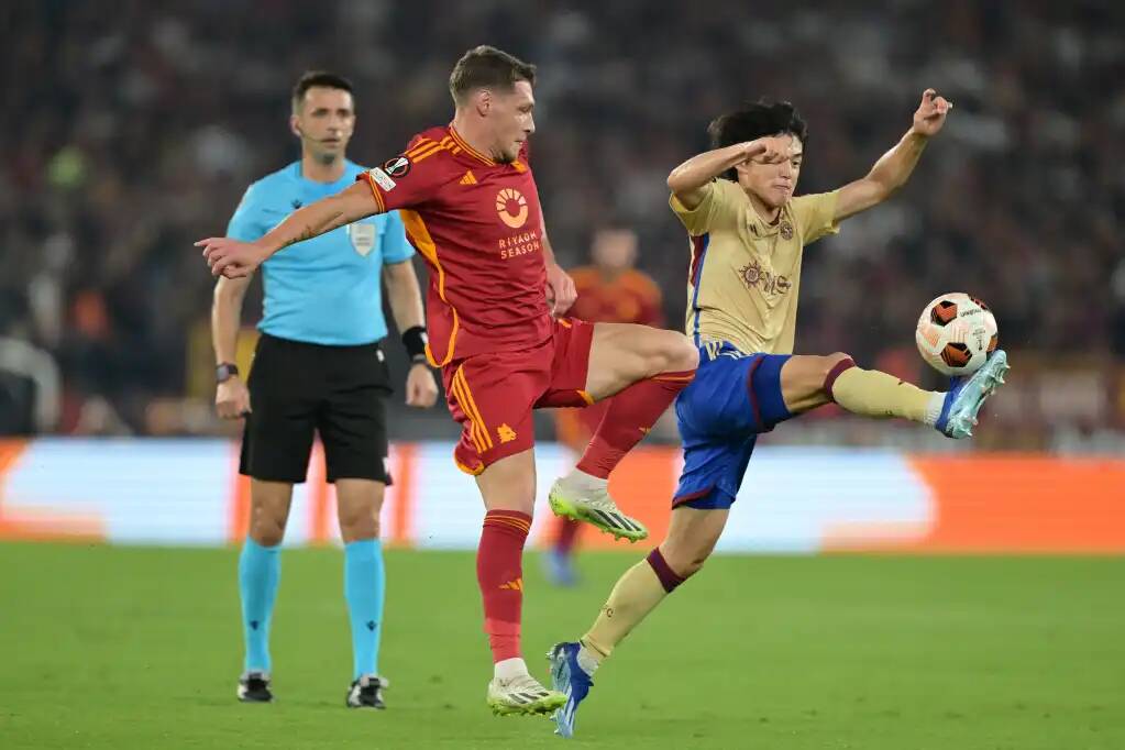 Фрагмент матча Рома — Серветт