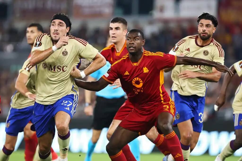 Фрагмент матча Рома — Серветт