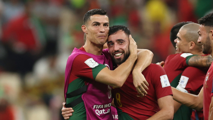 Бруну Фернандес и Криштиану Роналду