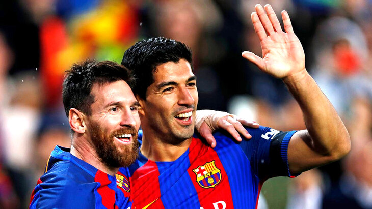 Луис Суарес и Лионель Месси Луис Суарес и Лионель Месси