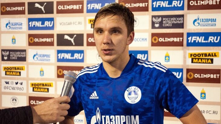 Автор победного мяча Дмитрий Лесников