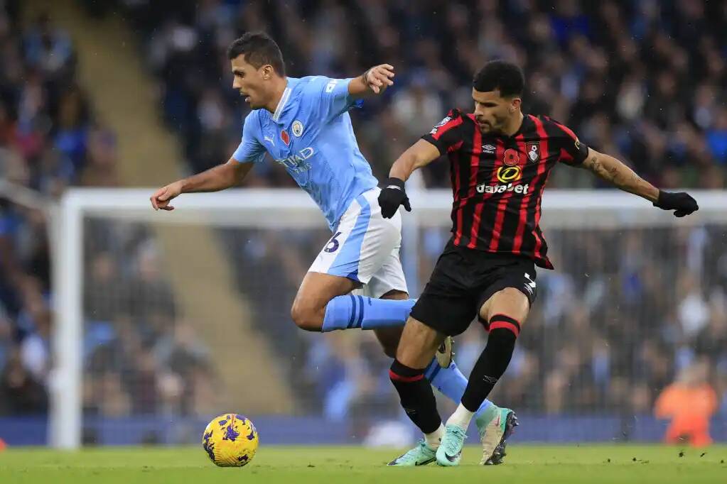 Фрагмент матча Манчестер Сити — Борнмут