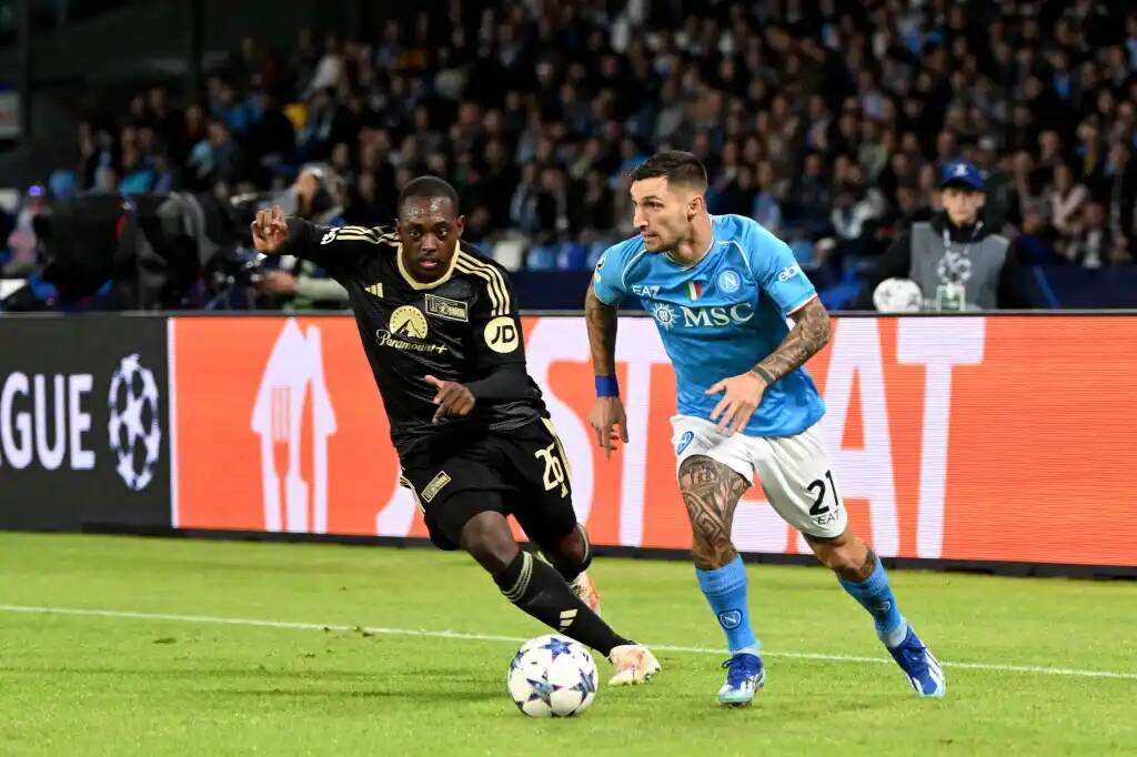 Фрагмент матча Наполи — Унион