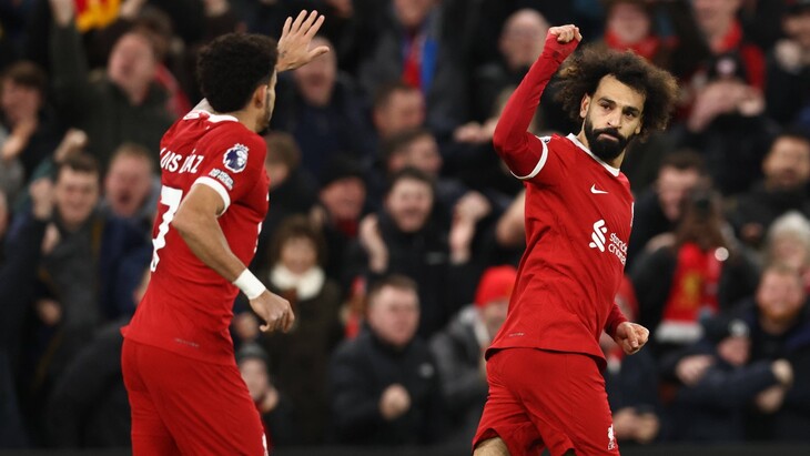 Мохамед Салах и Луис Диас