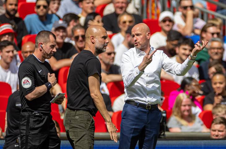 Пеп Гвардиола и Эрик Тен Хаг