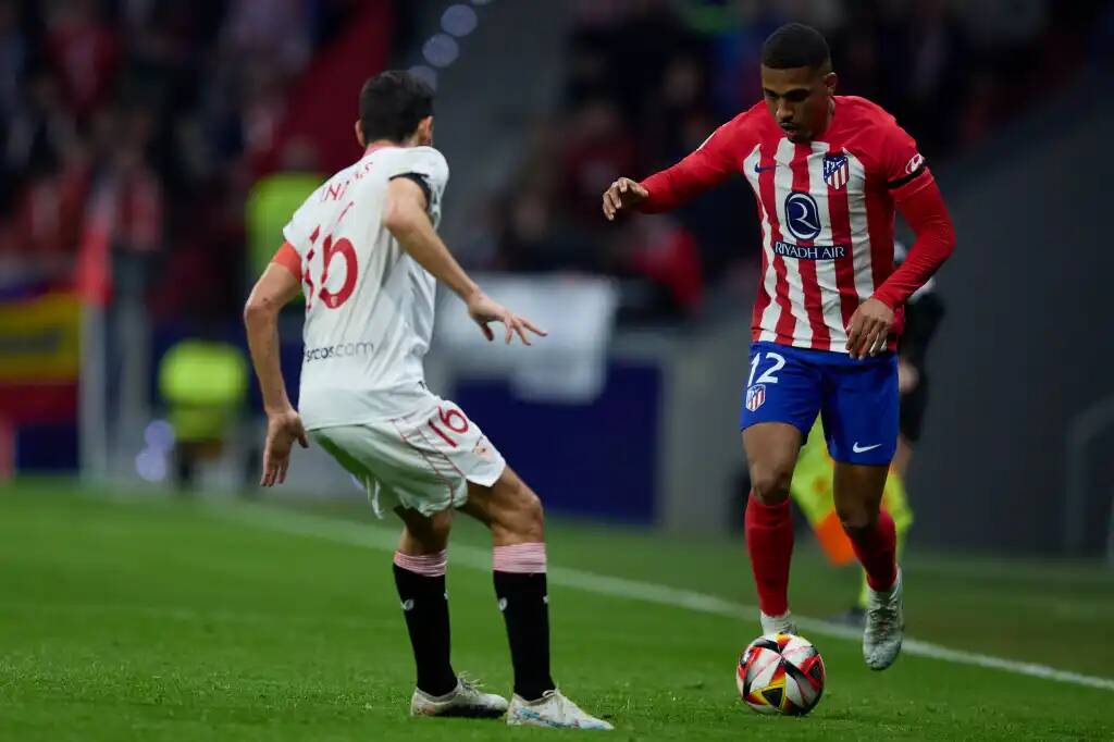 Фрагмент матча Атлетико — Севилья