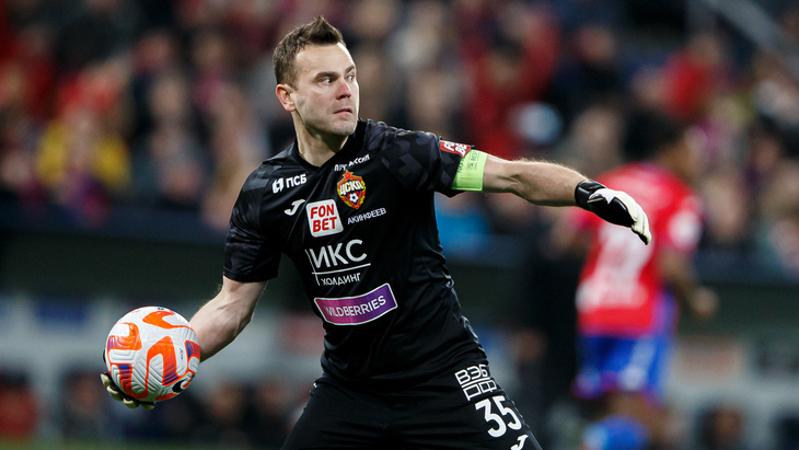 Вратарь ЦСКА Игорь Акинфеев