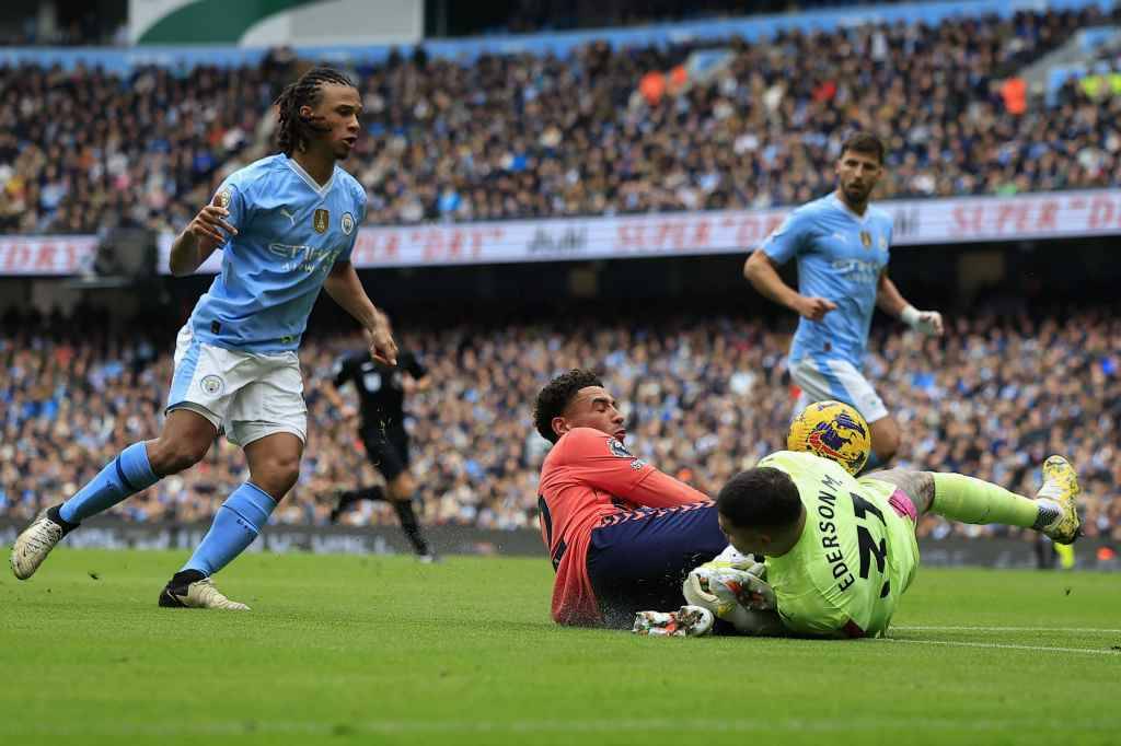 Фрагмент матча Манчестер Сити — Эвертон