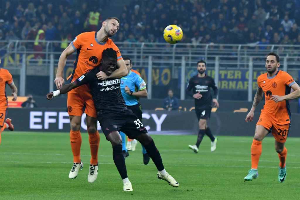 Фрагмент матча Интер — Салернитана