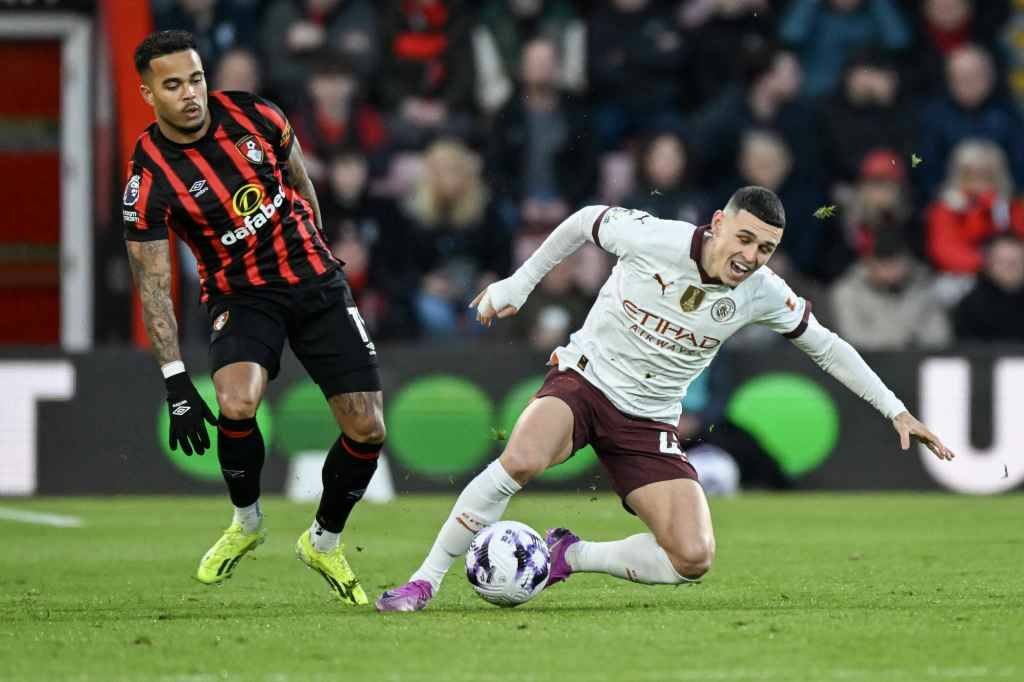 Фрагмент матча Борнмут — Манчестер Сити