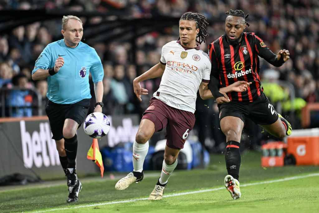 Фрагмент матча Борнмут — Манчестер Сити