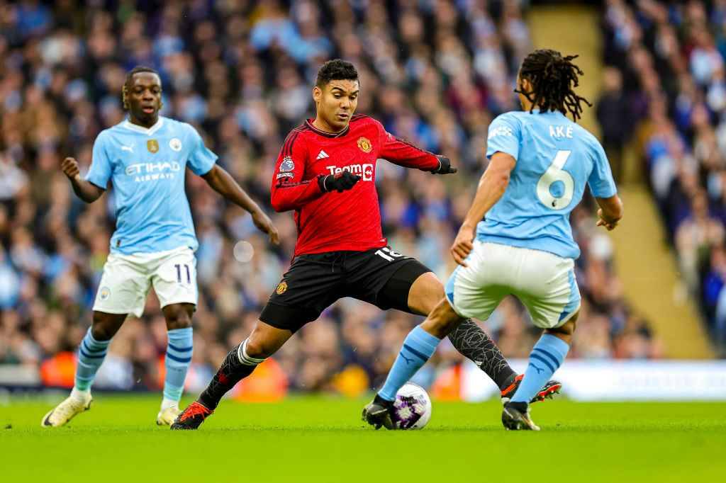 Фрагмент матча Манчестер Сити — Манчестер Юнайтед