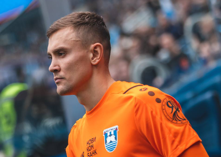 Евгений Латышонок — голкипер «Балтики».