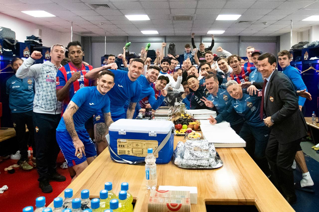 Победная раздевалка ЦСКА