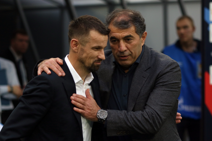 Рашид Рахимов и Сергей Семак