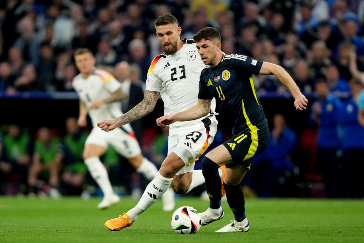 Фрагмент матча Германия — Шотландия