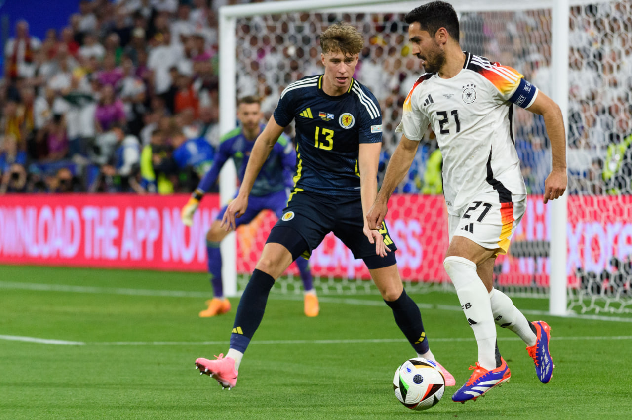Фрагмент матча Германия — Шотландия
