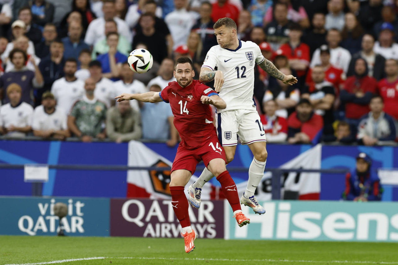 Фрагмент матча Сербия — Англия