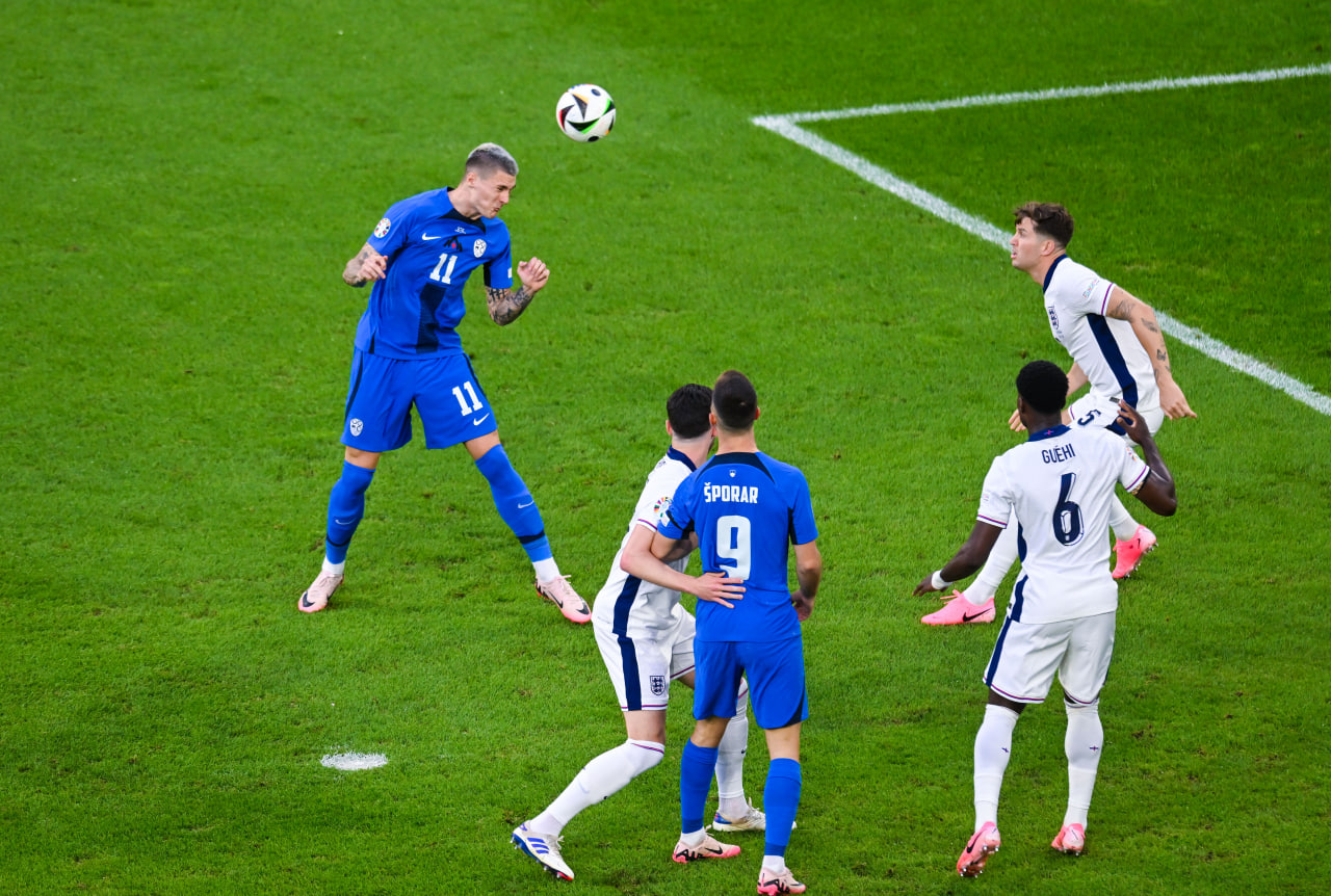 Фрагмент матча Англия — Словения