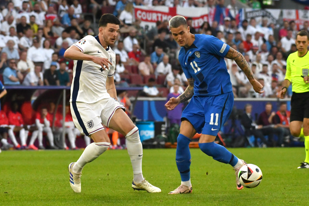 Фрагмент матча Англия — Словения