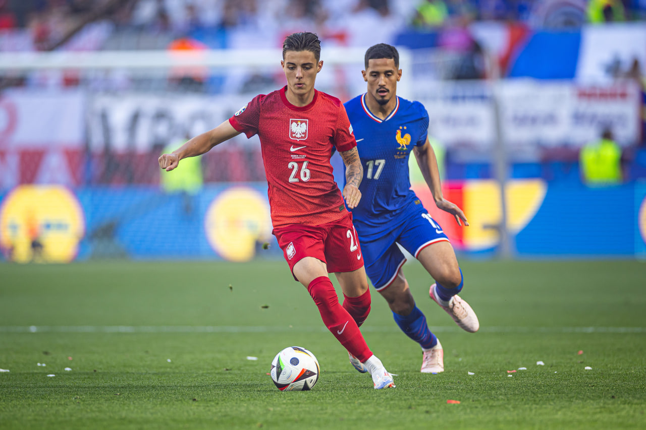 Фрагмент матча Франция — Польша