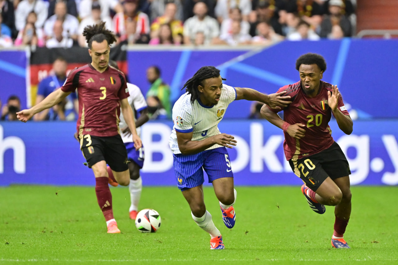 Фрагмент матча Франция — Бельгия