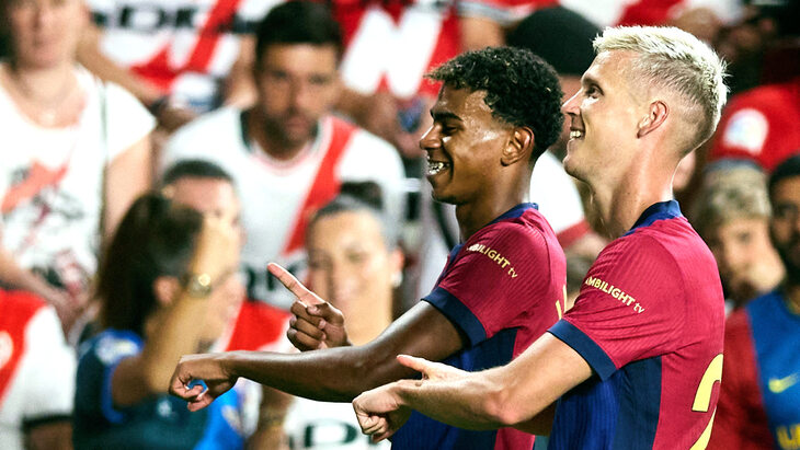 Ламин Ямаль и Дани Ольмо Ламин Ямаль и Дани Ольмо