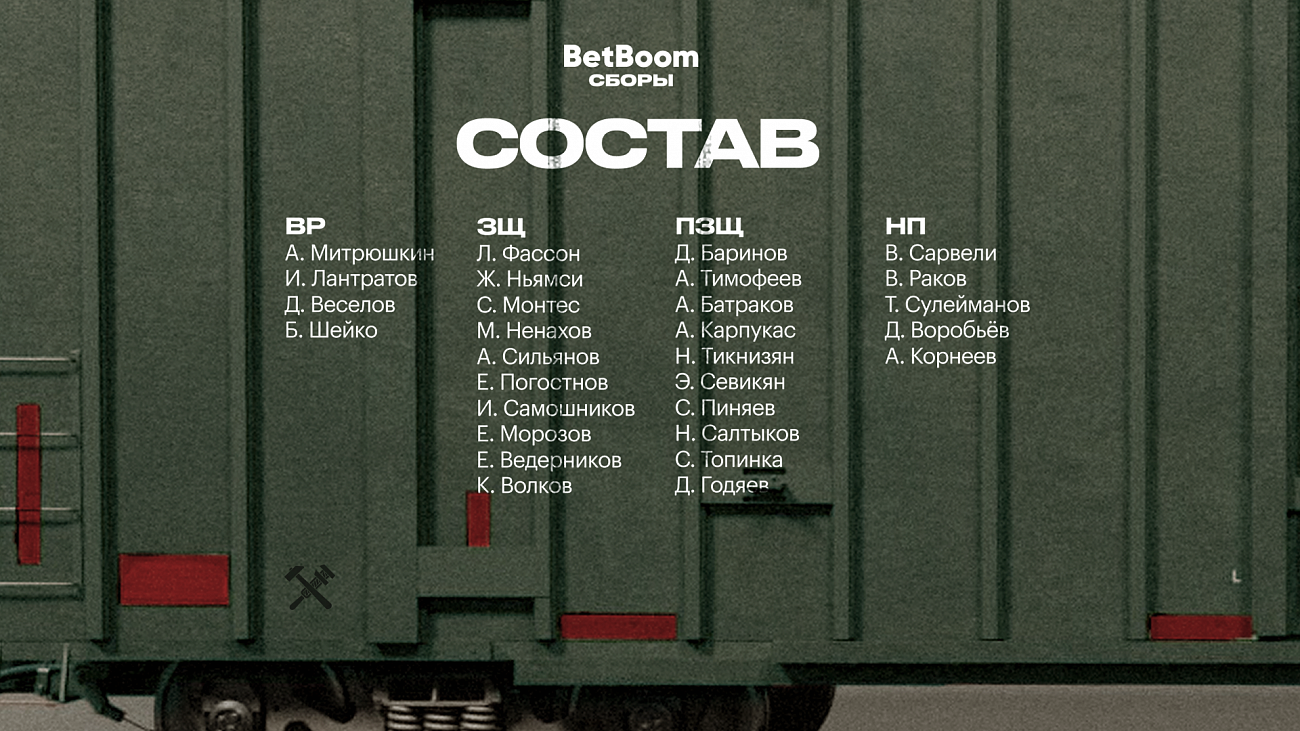 Состав «Локомотива» на первый сбор